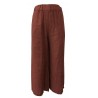 LA FEE MARABOUTEE women's wide linen trousers mod FC3350 MADE IN ITALY