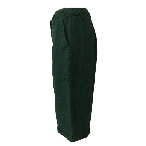 LA FEE MARABOUTEE bermuda donna Lino mod FC3118 100% lino MADE IN ITALY