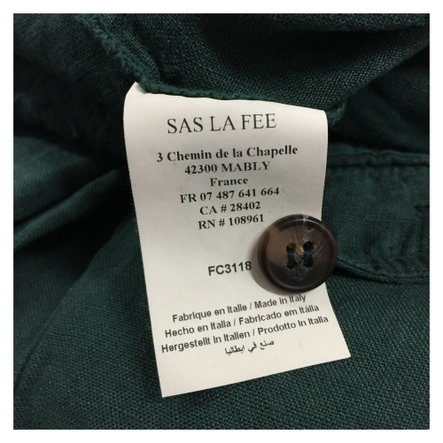LA FEE MARABOUTEE bermuda donna Lino mod FC3118 100% lino MADE IN ITALY