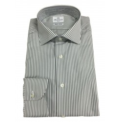 BRANCACCIO camicia uomo righe bianco/grigio SG00B0 SLIM GIO’ KS81402