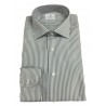 BRANCACCIO men's shirt white / gray stripes SG00B0 SLIM GIO 'KS81402