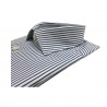 BRANCACCIO men's shirt white / blue stripes SG00B0 SLIM GIO' KS81303