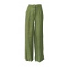 LA FEE MARABOUTEE pantalone donna lino fondo cm 27 mod FC3359 MADE IN ITALY