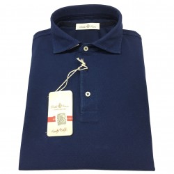 DELLA CIANA men's blue half sleeve polo shirt model 71/43201 100% cotton
