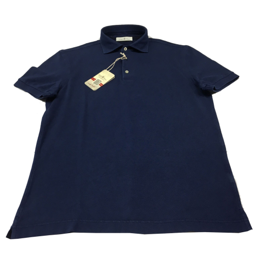 DELLA CIANA polo uomo mezza manica blu modello 71/43201 100% cotone