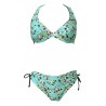 JUSTMINE bikini donna double-face con ferretto acqua/caffè coppa C art B2702C736 FERRETTO DOUBLE MADE IN ITALY