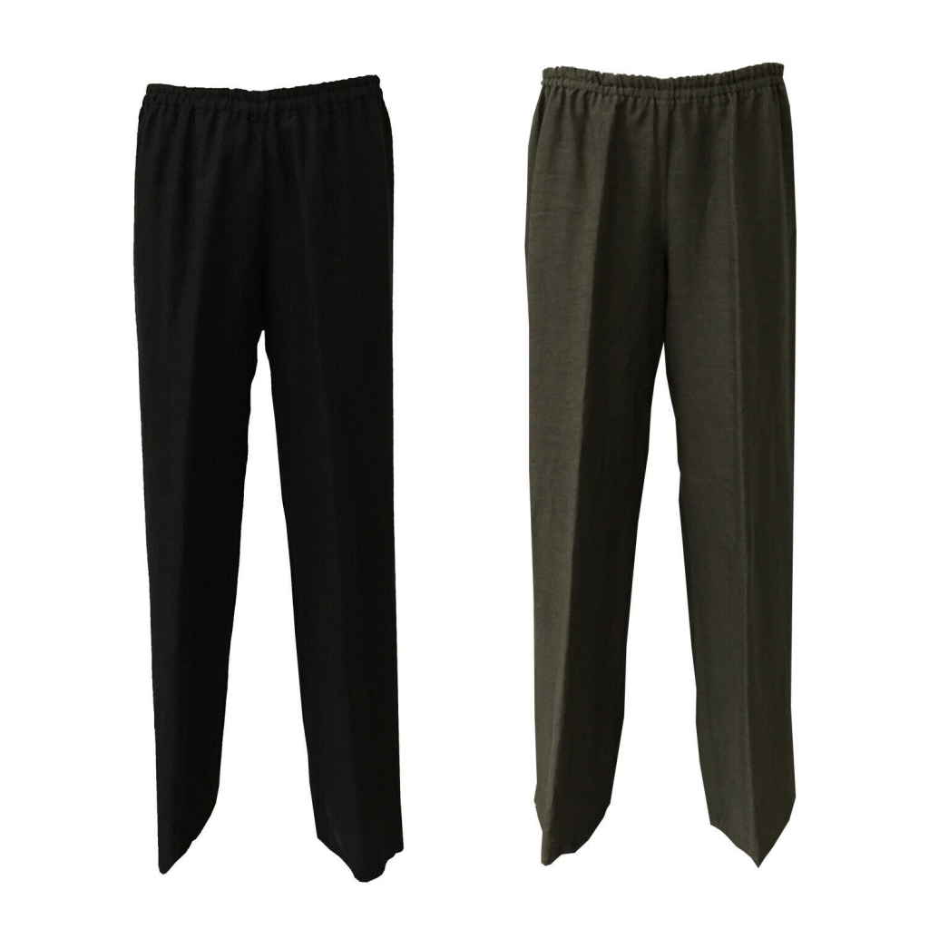 ASPESI pantalone nero donna 100% lino MADE IN ITALY ASPESI pantalone nero donna 100% lino MADE IN ITALY