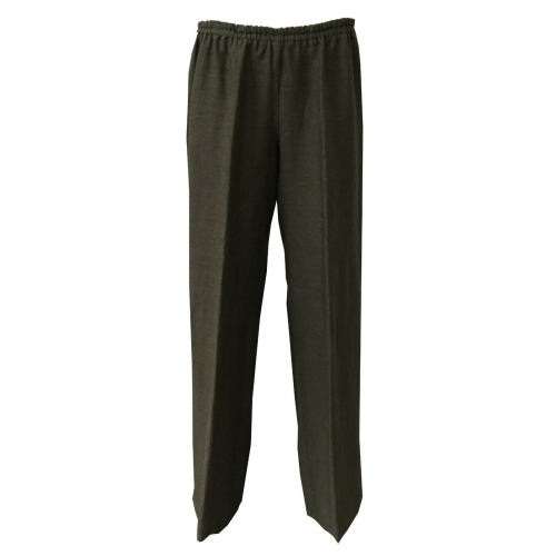 ASPESI pantalone nero donna 100% lino MADE IN ITALY