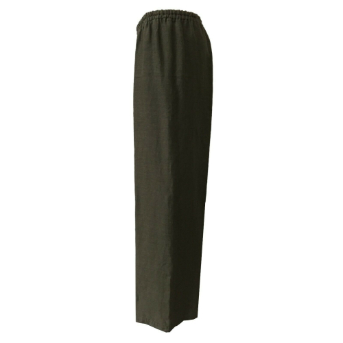 ASPESI pantalone nero donna 100% lino MADE IN ITALY
