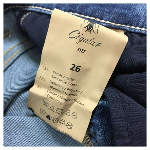 ATELIER CIGALAS jeans donna denim chiaro leggero mod 17-117H 8Y TDSSB09 STRAIGHT