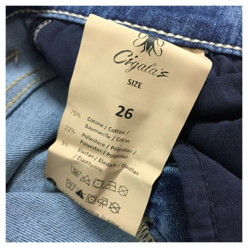 ATELIER CIGALAS jeans woman light light denim mod 17-117H 8Y TDSSB09 STRAIGHT