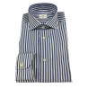 BRANCACCIO camicia uomo manica lunga righe bianco/azzurro PT BBN1511 VINCENT