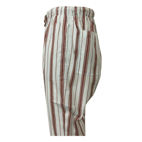 BottegaChilometriZero fantasy man trousers with elastic and lace mod DU20038 MADE IN ITALY