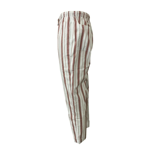 BottegaChilometriZero pantalone uomo fantasia con elastico e laccio mod DU20038 MADE IN ITALY