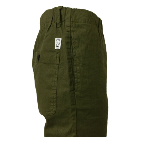 BottegaChilometriZero pantalone uomo con elastico e laccio interno DU20009 RAINER