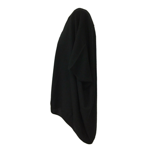 LIVIANA CONTI maglia donna over nera senza maniche F0WB01  MADE IN ITALY