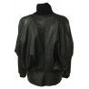 RUE BISQUIT black faux leather woman jacket art RW3014 CHIODO CUBA MADE IN ITALY