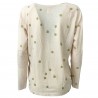 DES PETITS HAUTS T-shirt donna a pois toppe sui gomiti mod RISALI 100% cotone