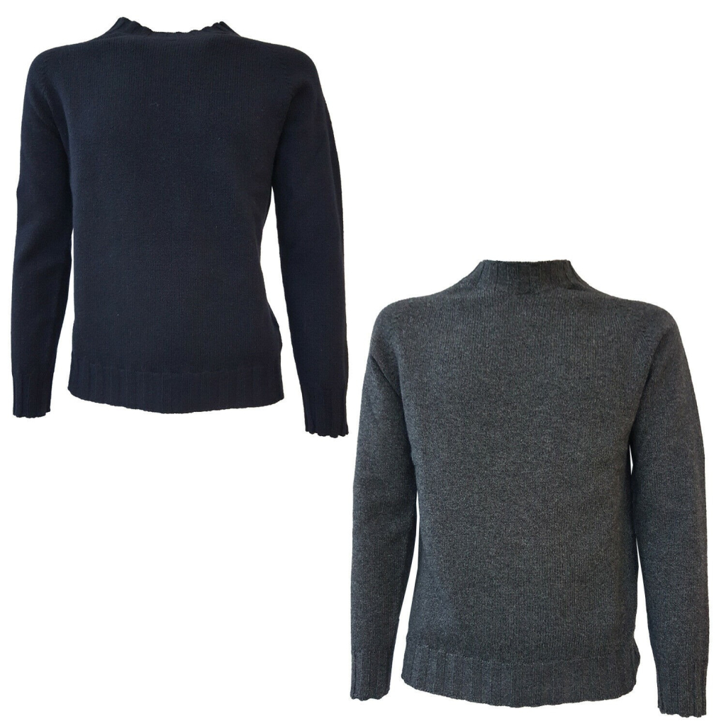 H953 SPORT crewneck sweater in 50% extrafine merinos wool 50% yak MADE IN ITALY