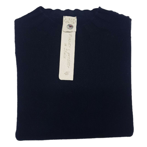 H953 Maglia SPORT girocollo in 50% lana merinos extrafine 50% yak MADE IN ITALY
