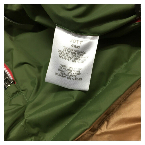 JOTT Man down jacket with hood VEGAS RÉVERSIBLE Blue Marine 95% polyamide, 5% polyurethane