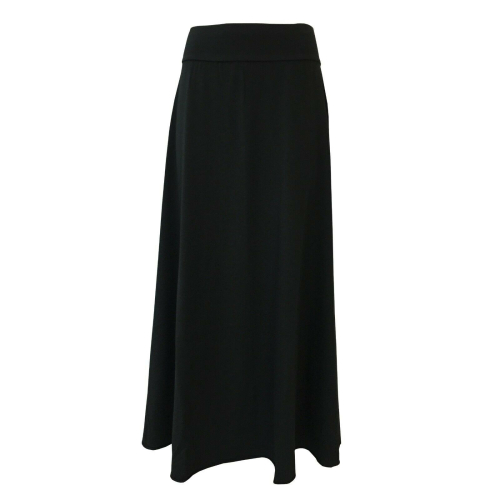 LABO.ART long black woman skirt in winter cotton FIASCO JERSEY MADE IN ITALY