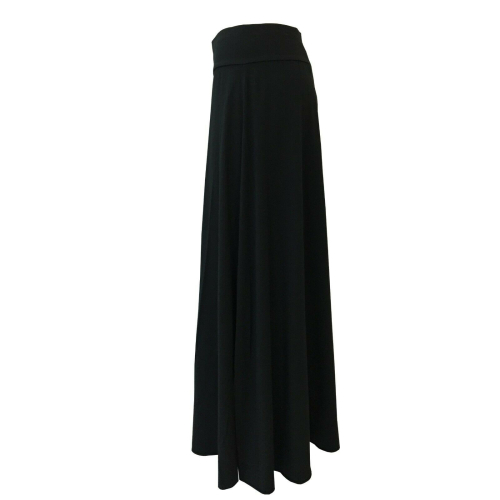 LABO.ART long black woman skirt in winter cotton FIASCO JERSEY MADE IN ITALY