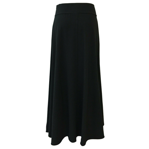 LABO.ART long black woman skirt in winter cotton FIASCO JERSEY MADE IN ITALY
