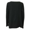 LABO.ART women's black flared shirt in cotton SCORPIO JERSEY MADE IN ITALY