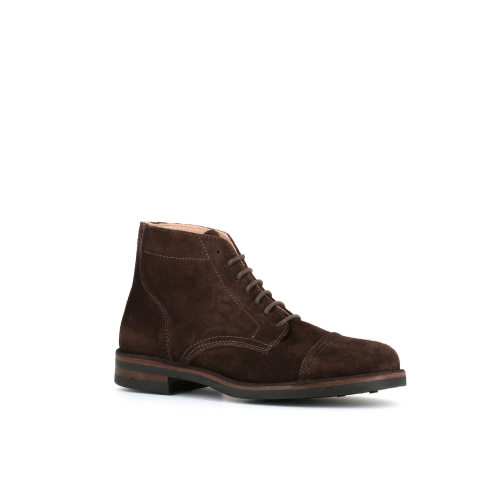 ASTORFLEX Scarpa con lacci in camoscio DARK CHESTNUT ALDFLEX 724 MADE IN ITALY