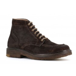 ASTORFLEX Shoe with laces in Dark Chestnut suede ANFIBIO NUVOFLEX MADE IN ITALY
