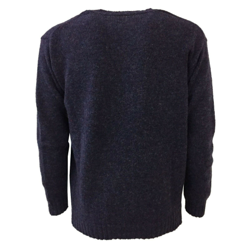 HAWICO Men's crew neck sweater BURNSIDE N 100% shetland wool MADE IN SCOTLAND