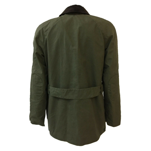 HANCOCK giaccone uomo verde militare con tasche art GW01 MADE IN SCOTLAND