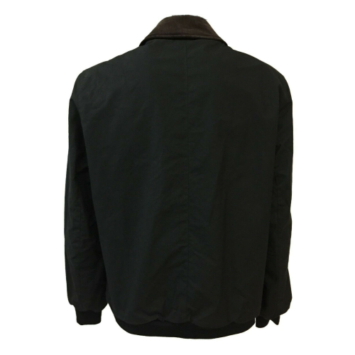HANCOCK men's black cotton short jacket with zip GW03 MADE IN SCOTLAND