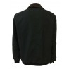 HANCOCK men's black cotton short jacket with zip GW03 MADE IN SCOTLAND