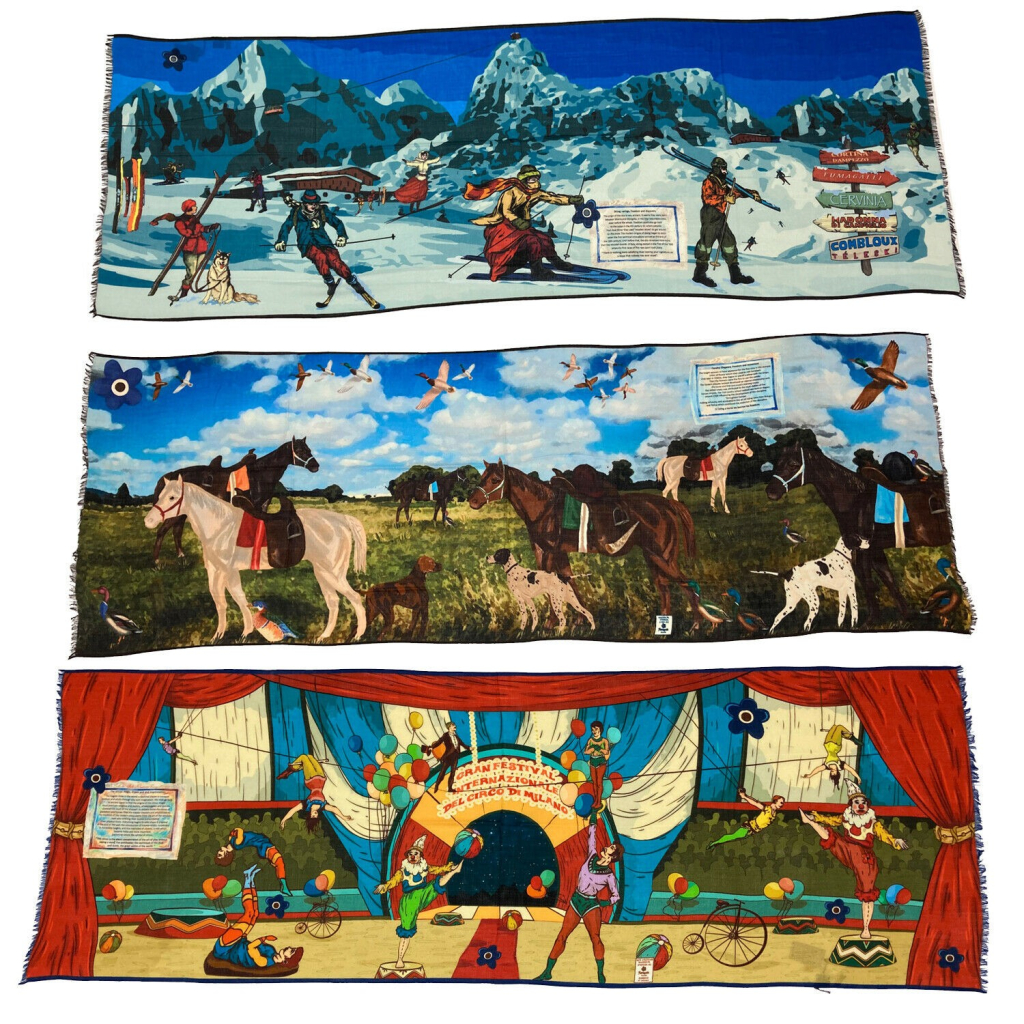 FUMAGALLI 1891 scarf HISTORICAL COLLECTION LIMITED EDITION 70X200 cm MADE IN ITALY FUMAGALLI 1891 scarf HISTORICAL COLLECTION LIMITED EDITION 70X200 cm MADE IN ITALY