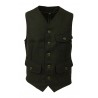 MANIFATTURA CECCARELLI gilet uomo panno casentino mod 7906-QR MINER VEST MADE IN ITALY