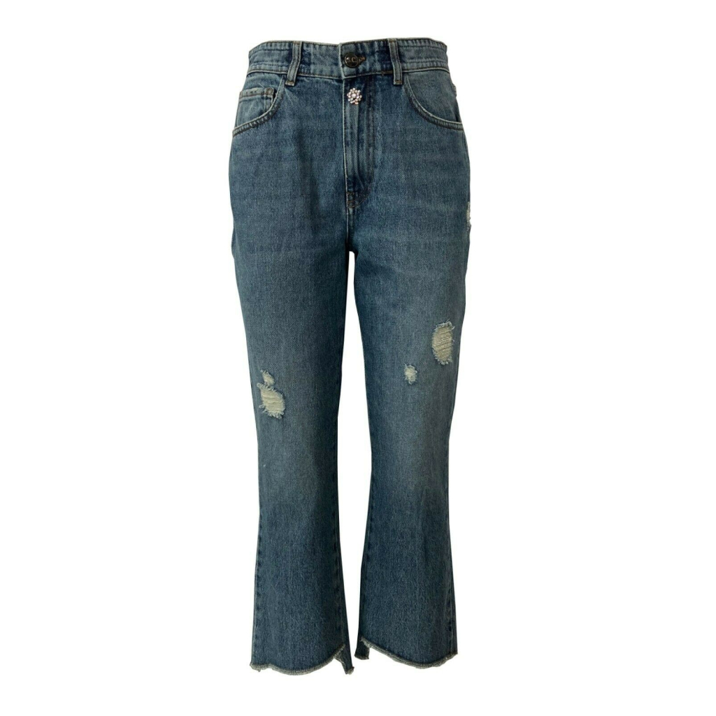 SEMICOUTURE jeans woman stone wash trumpet with zip Y0WY12 FERNANDE MADE IN ITALY SEMICOUTURE jeans woman stone wash trumpet with zip Y0WY12 FERNANDE MADE IN ITALY
