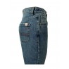 SEMICOUTURE jeans donna stone wash trombetta con zip Y0WY12 FERNANDE MADE IN ITALY