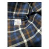 BROUBACK camicia uomo in cotone con taschino manica lunga a quadri MADE IN ITALY