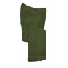 MANIFATTURE MONTONE Chino in velvet 500 green lines mod.OLIVARO MADE IN ITALY