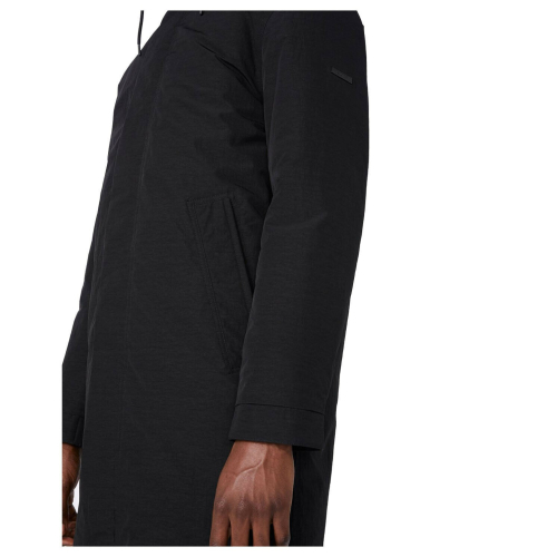 ELVINE giacca invernale Parka nera con cappuccio imbottito in Thermore mod. ERIX