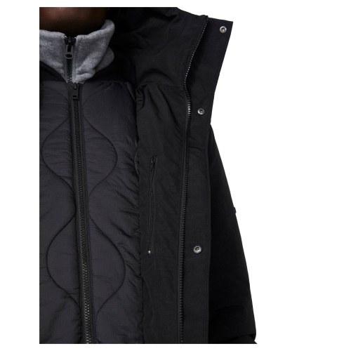 ELVINE winter jacket Black parka with Thermore padded hood mod. ERIX
