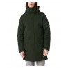 ELVINE Parka lungo invernale blu tessuto stretch imbottitura Thermore mod Zane