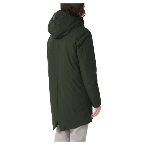 ELVINE Parka lungo invernale blu tessuto stretch imbottitura Thermore mod Zane