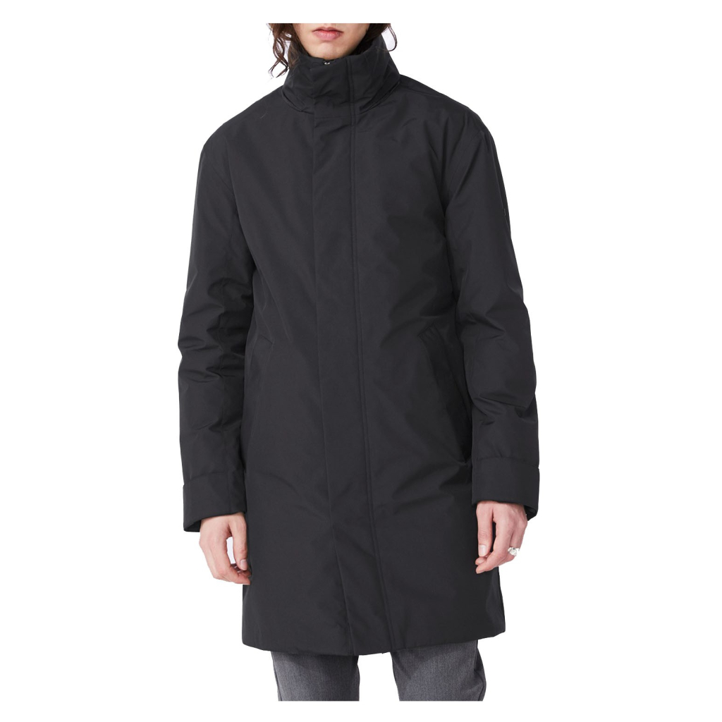 ELVINE black coat with hood, padded with Thermore mod. PRESCOTT