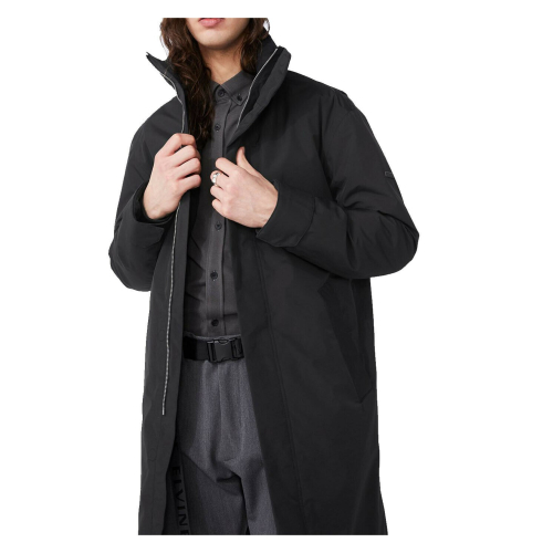 ELVINE black coat with hood, padded with Thermore mod. PRESCOTT