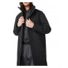 ELVINE cappotto nero con cappuccio, imbottito in Thermore mod. PRESCOTT