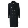 FRONT STREET 8 cappotto uomo lana blu/nero doppiopetto FR281/B RESCA DOUBLE BRASTED COAT MADE IN ITALY