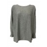 LA FEE MARABOUTEE women's crewneck sweater over long sleeve FC5111 MADE IN ITALY